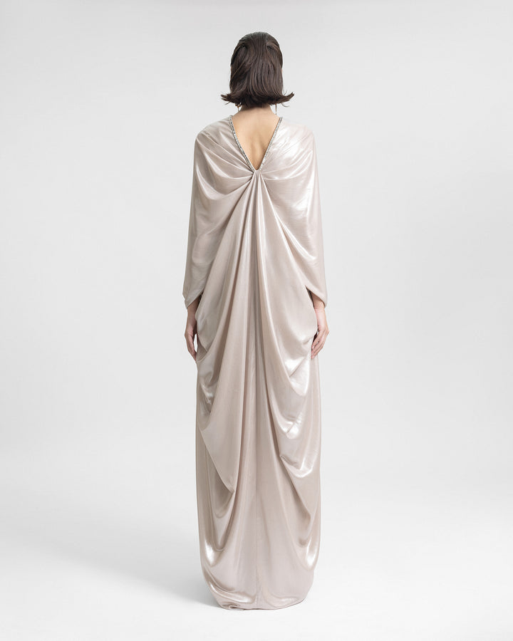 Draped Dropped-Down Back Kaftan