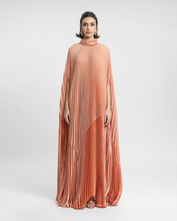 Reversed High-Collar Kaftan