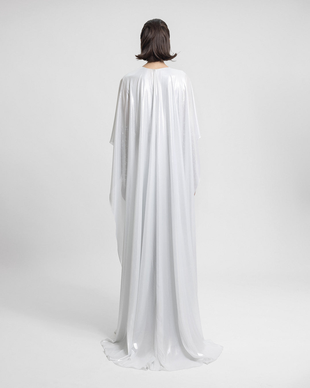 Embroidered See-Through Sleeves Kaftan