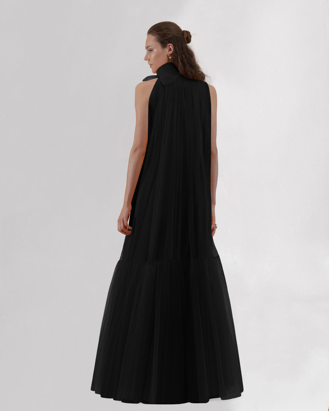 Black Dress With Beaded Neckline