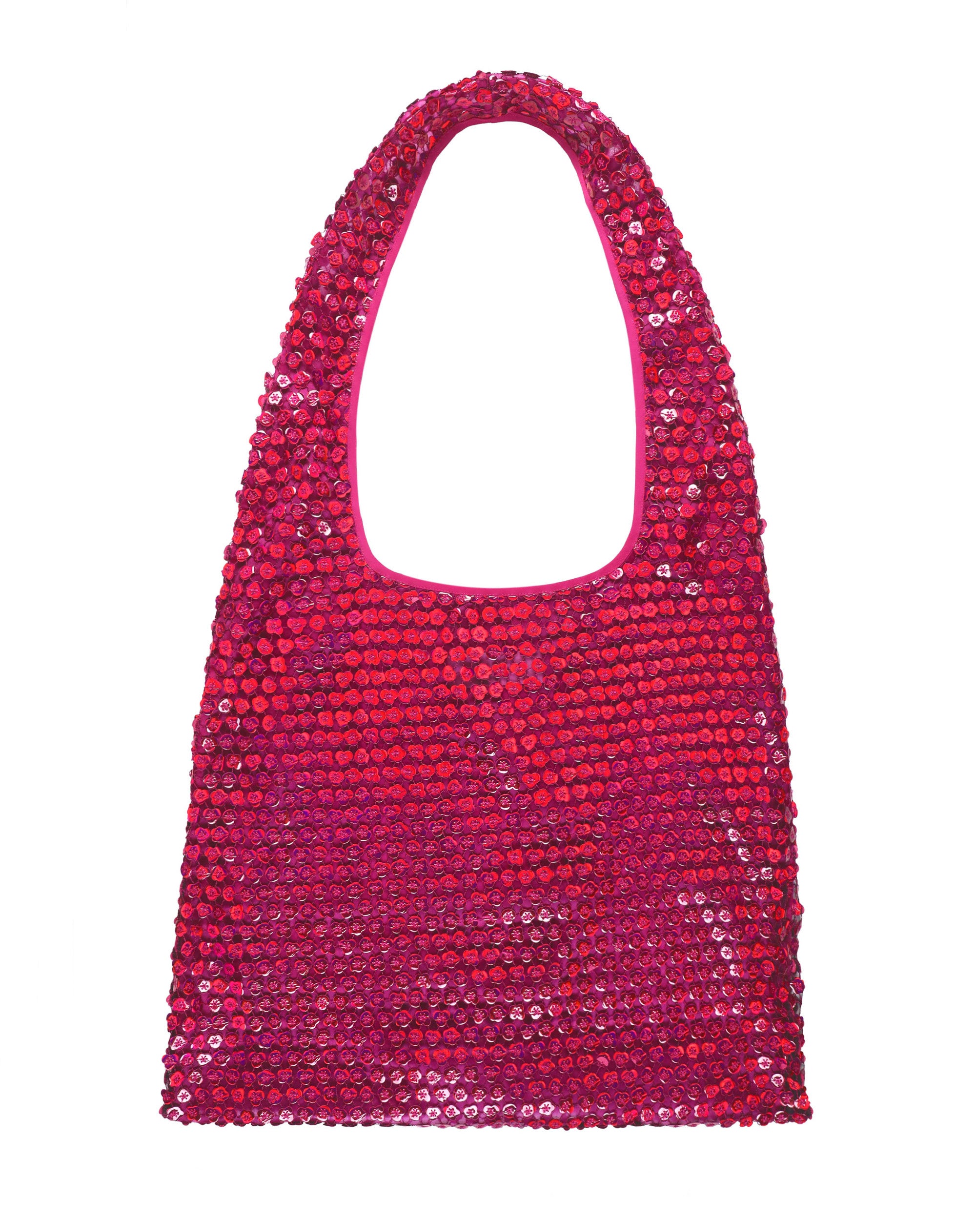 Color Changing Sequins Fuchsia Tote Bag Gemy Maalouf