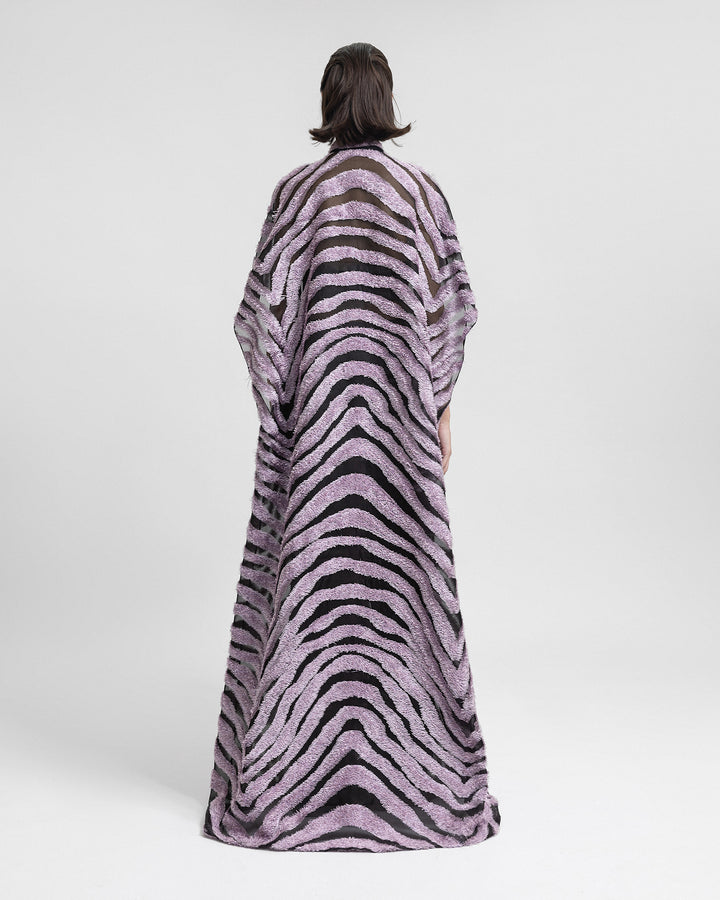 Open Floor Length Lilac Kaftan