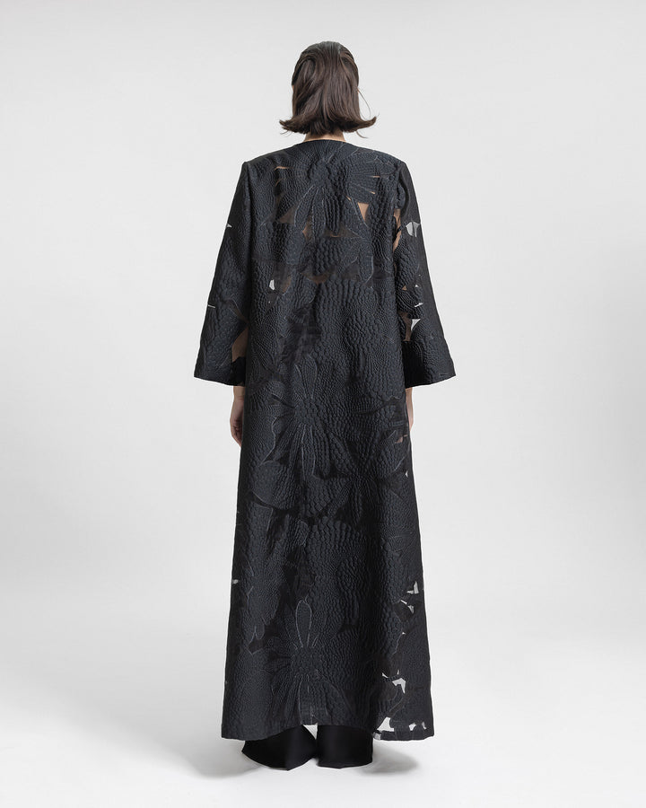 Structured Black Kaftan