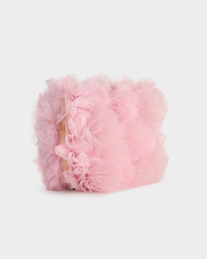 Rushed Tulle Clutch