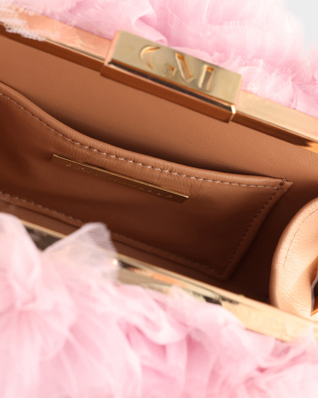 Rushed Tulle Clutch