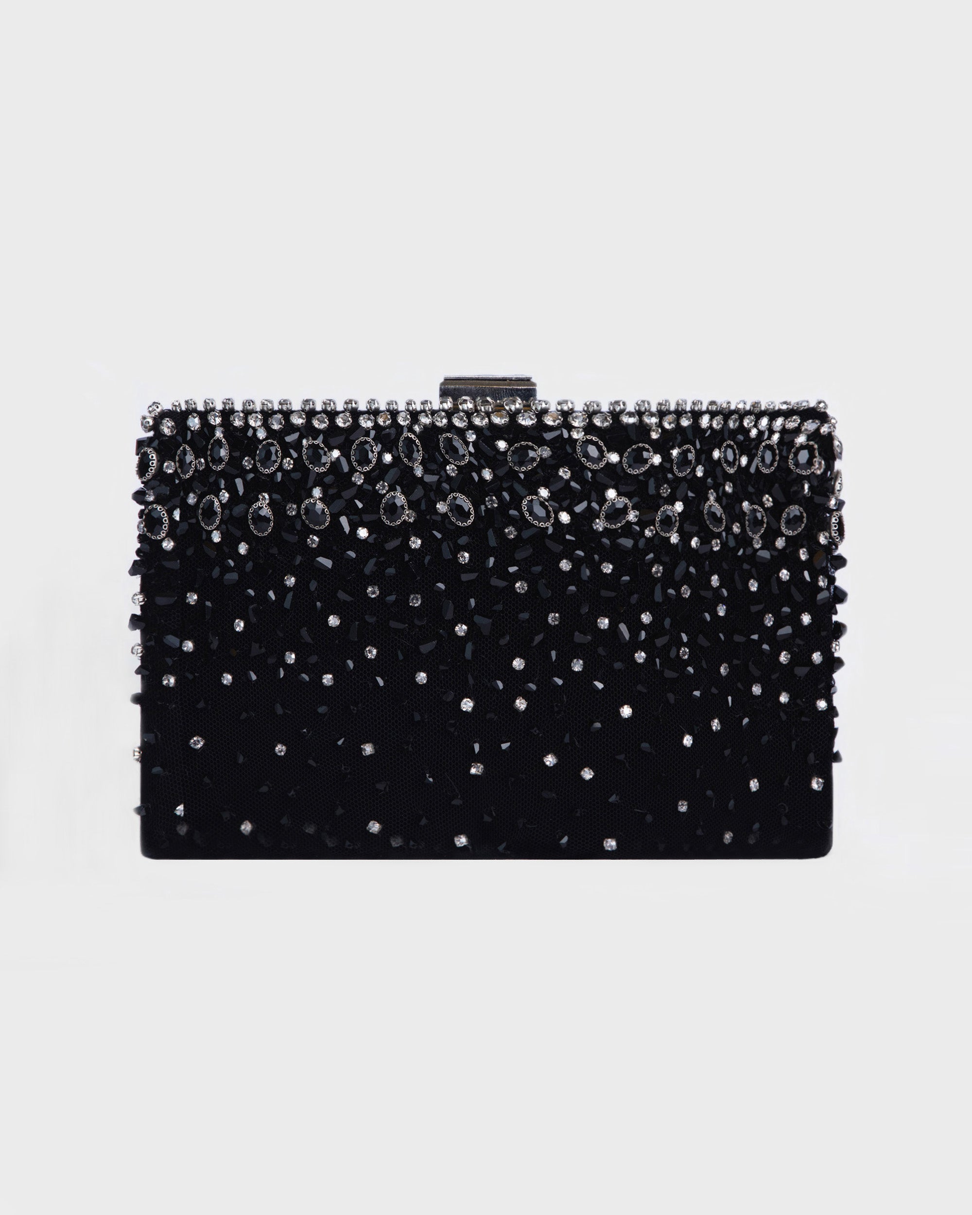 Gemy Maalouf Clutches Bejeweled Black Clutch