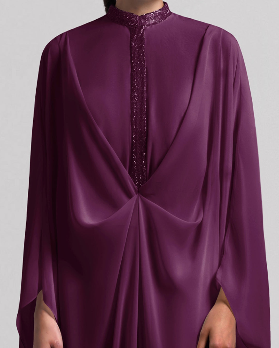 Burgundy Loose Kaftan