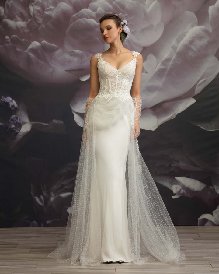 Heart Neckline Gown