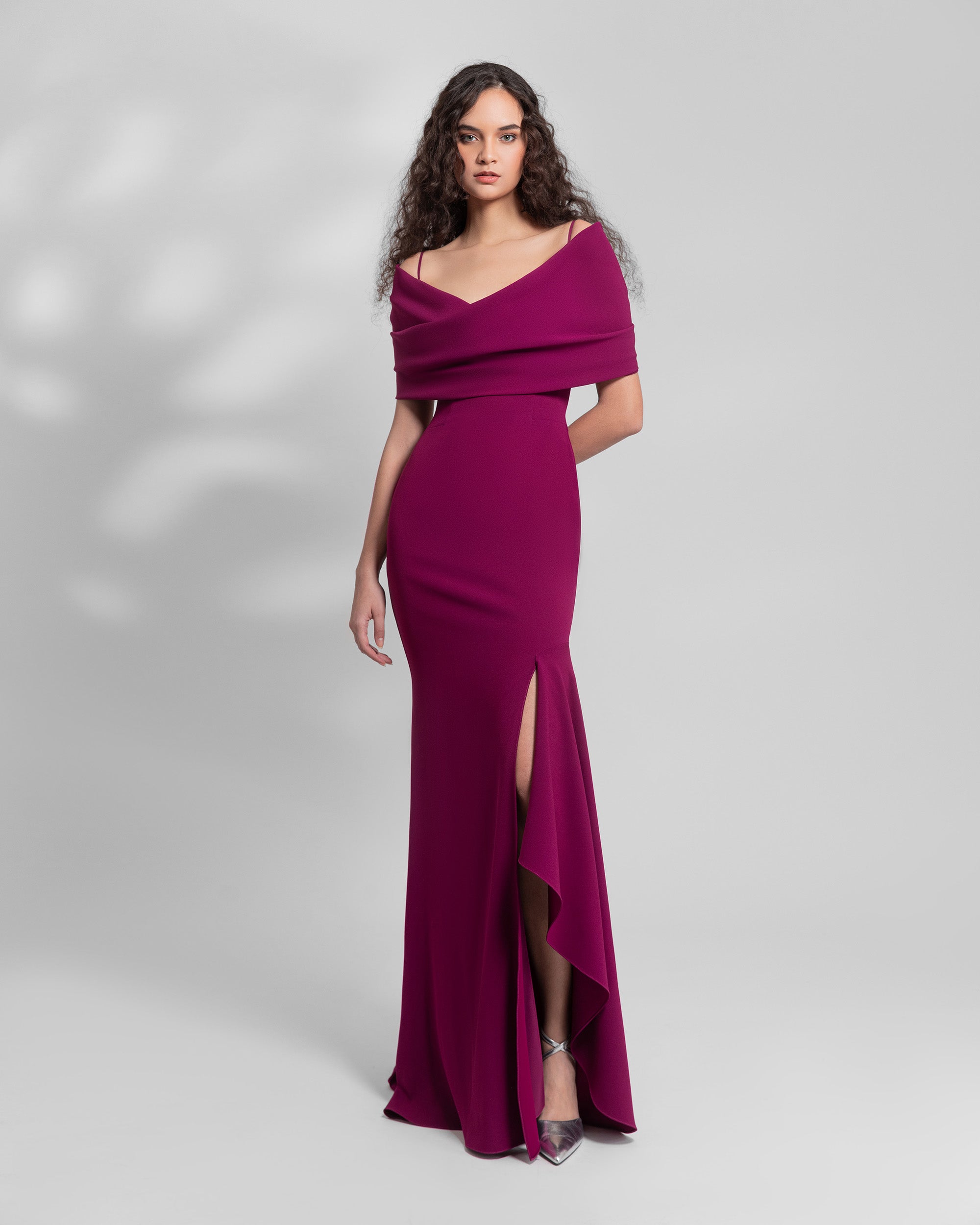 Draped Off-The-Shoulders Dress – Gemy Maalouf